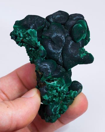 EXCELLENTE MALACHITE BOTRYOÏDE avec chantilly - Hauteur :, Collections
