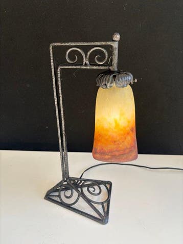 Muller Freres Luneville - Tafellamp - Nachtlamp Art Déco,