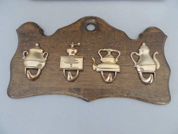 Servethouders - Antieke en zeer mooie houten wandsteun,, Antiek en Kunst