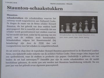 Schaakspel - Model Staunton - Vintage - Hout