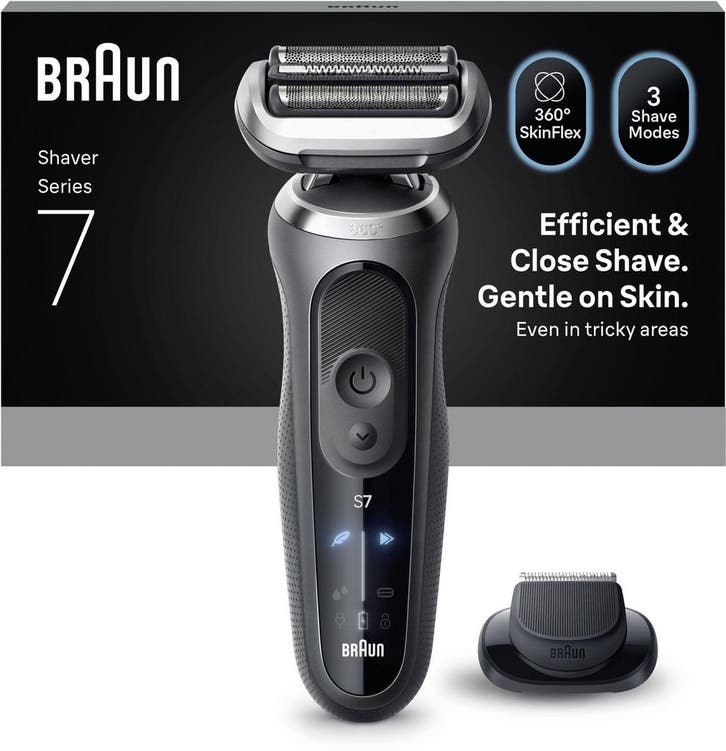 Braun Series 7 Elektrisch Scheerapparaat - +1 Opzetstuk -..., Handtassen en Accessoires, Uiterlijk | Haarverzorging, Nieuw, Verzenden