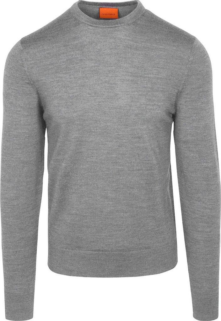Suitable Merino Pullover Grijs maat Maat 52/54 (L) Heren, Vêtements | Hommes, Pulls & Vestes, Envoi