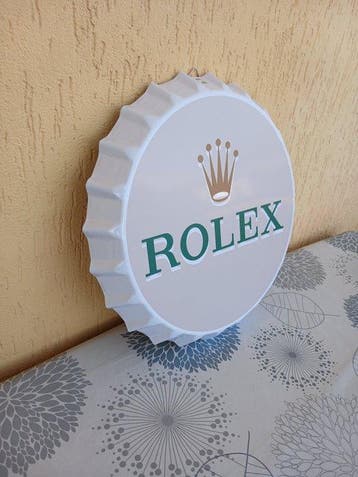 Rolex - Wandbord - Staal - Wandplaat Rolex