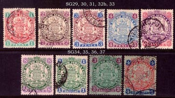 Rhodesië 1896/1897 - set - Stanley Gibbons