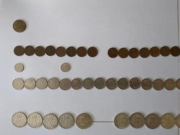 Nederland. Juliana. 1948/1980, lot 98 stuks, incl. zilver