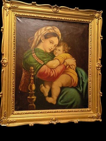 European school (XIX), After Raffaello Sanzio - Madonna