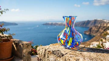 Mazzega - Vase à fleur unique - Verre de Murano - Trésors de