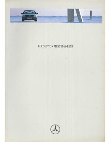 1993 MERCEDES BENZ SEC KLASSE BROCHURE DUITS, Nieuw