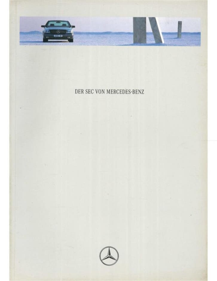 1993 MERCEDES BENZ SEC KLASSE BROCHURE DUITS, Boeken, Auto's | Folders en Tijdschriften