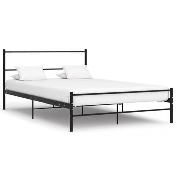vidaXL Bedframe metaal zwart 120x200 cm, Huis en Inrichting, Slaapkamer | Bedden, Verzenden, Nieuw