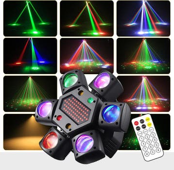 Moving Head Licht XJG06 | Retour deal | Knallerprijs, Verzenden, Zo goed als nieuw, Licht, Geluidgestuurd