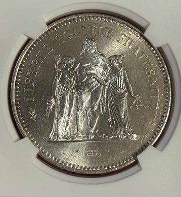 Frankrijk. Ve République. 50 Francs 1976 (Zonder
