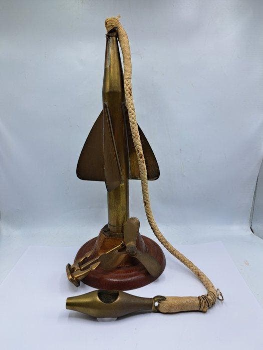 Objets maritimes - Laiton, Bois- Journal de bord Spinner, Antiquités & Art, Curiosités & Brocante