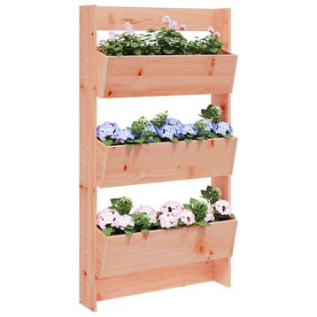 vidaXL Plantenbak wandmontage 3-laags 60x18,5x110 cm, Verzenden, Nieuw