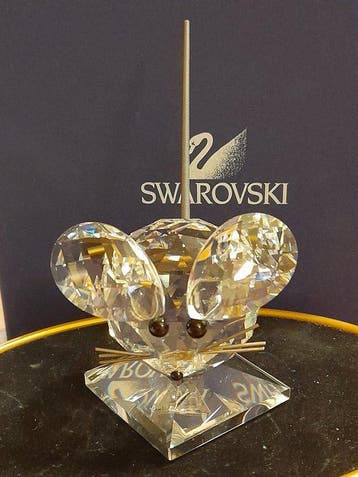 Swarovski - Beeldje - Mouse middle - Flat ears - 010025 -, Antiek en Kunst