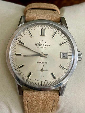 H.Gervin - Vintage 17 Rubini - Swiss Made Carica Manuale -