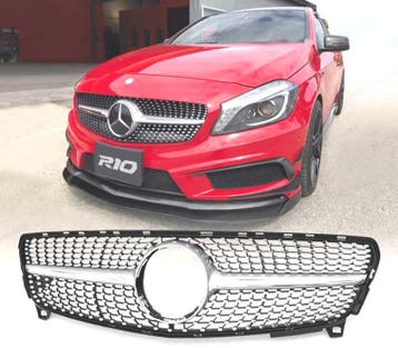 Calandre Pour Mercedes Classe A W176 16-18 Look Diamond Chro, Verzenden