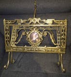 Oude krantenbak in koper messing - Porte-revues - Cuivre,