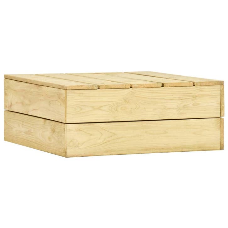 vidaXL Tuintafel 75x75x31 cm geïmpregneerd grenenhout, Tuin en Terras, Tuintafels, Nieuw, Verzenden