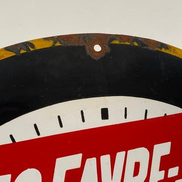 Zenith - Emaille bord - Ø50 cm - Gemaakt van een dikke