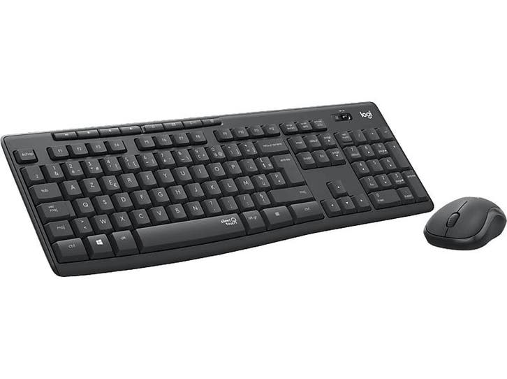 Logitech - Draadloos toetsenbord + muis - Azerty - Grijs, Informatique & Logiciels, Claviers, Envoi