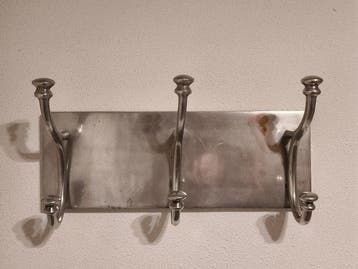 Kapstok - wandkapstok - Aluminium - Vintage aluminium