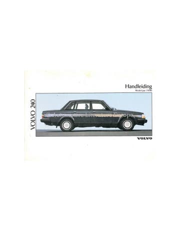 1990 VOLVO 240 INSTRUCTIEBOEKJE NEDERLANDS