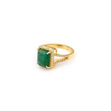 Bague de cocktail - 14 carats Or jaune - 3.90ct. tw.