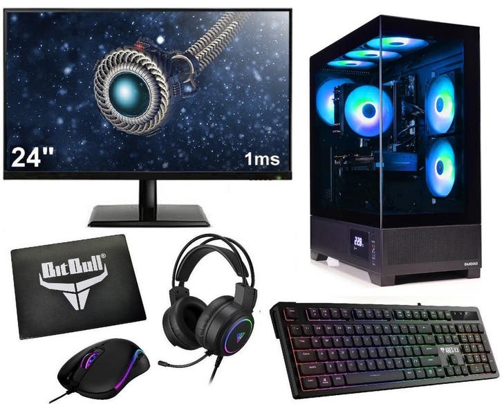 AMD Ryzen 7 5700G 8-Core Game PC SET met Temperatuur Disp..., Computers en Software, Desktop Pc's, Nieuw, Ophalen of Verzenden