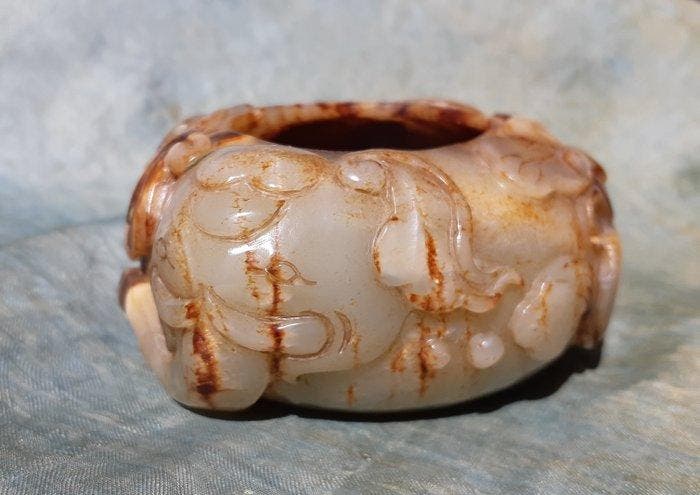 Waterbak - Jade - China - Het einde van het Qing-tijdperk., Antiek en Kunst, Antiek | Overige Antiek