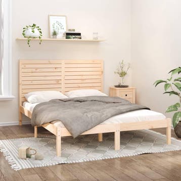 vidaXL Bedframe massief hout 140x200 cm, Verzenden