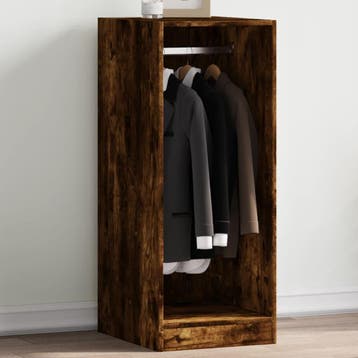 vidaXL Kledingkast 48x41x102 cm bewerkt hout gerookt, Verzenden