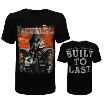 HammerFall Built to Last T-Shirt - Officiële Merchandise, Nieuw