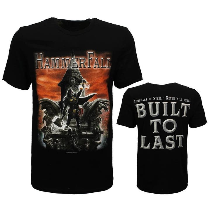HammerFall Built to Last T-Shirt - Officiële Merchandise, Kleding | Heren, T-shirts