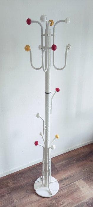 Porte-manteau - Support multi-crochets blanc avec des, Antiquités & Art, Art | Objets design