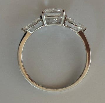 Zonder minimumprijs - Ring - 14 karaat Witgoud - 2.18ct. tw., Nieuw