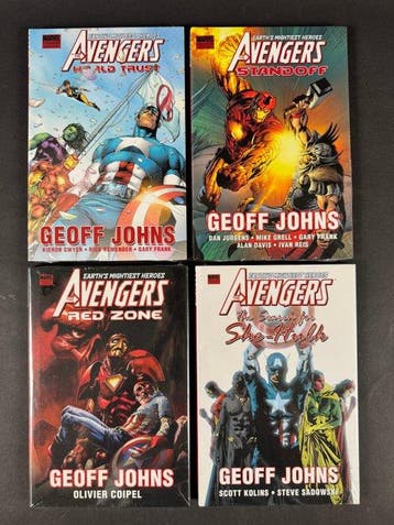 Avengers by Johns; #1/4 - Premiere Edition - in blister, Nieuw