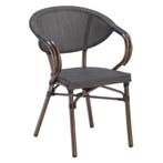 Stoel | MILANO | Aluminium Rotan/Aluminium | Grey | Bruin, Verzenden