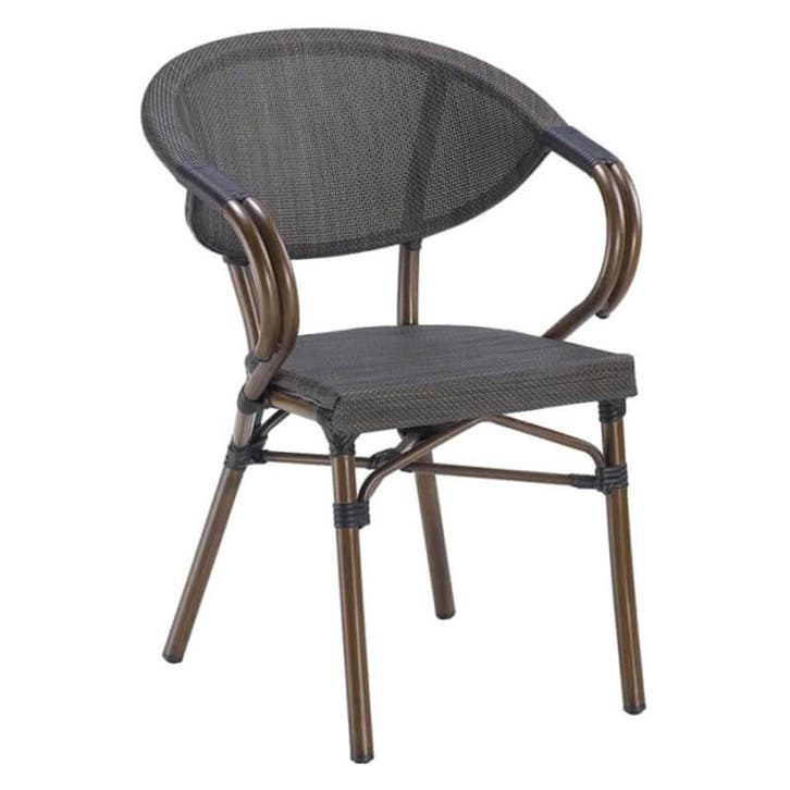 Stoel | MILANO | Aluminium Rotan/Aluminium | Grey | Bruin, Zakelijke goederen, Horeca | Keukenapparatuur, Nieuw in verpakking