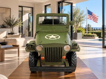 modelauto - Gremo metal - WW II***JEEP WILLYS***XXL 30cm -
