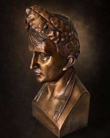 Buste, Napoleon, zware bronzen buste - 59 cm - Brons, Antiek en Kunst
