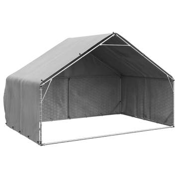 vidaXL Hondenhok voor buiten met deksel 3x2x1,9 m, Verzenden