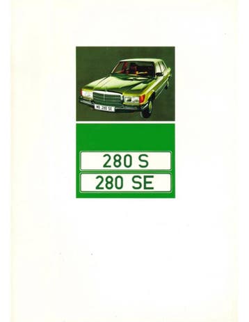 1974 MERCEDES BENZ S KLASSE BROCHURE NEDERLANDS, Nieuw