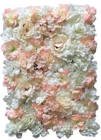 Flowerwall 40x60 cm 9 peach zalm wittinten rozen en, Nieuw