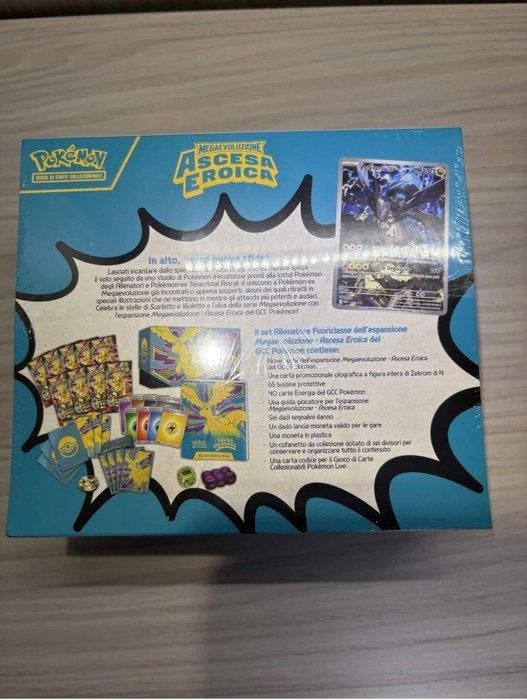 Pokémon - 1 Elite trainer box - Megaevoluzione Ascesa Eroica, Hobby en Vrije tijd, Verzamelkaartspellen | Pokémon