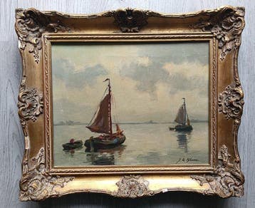 Adriaan Terhell (1863-1949) - Stilte op het water