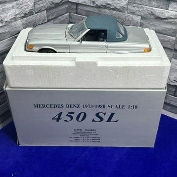 CMC 1:18 - Modelauto - CMC 1:18 Mercedes-Benz 450 SL, Hobby en Vrije tijd, Nieuw