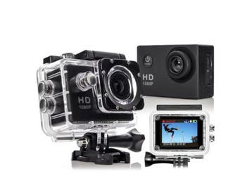 Veiling - Action camera 1080P inclusief accessoires, Audio, Tv en Foto, Nieuw