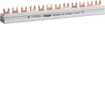 Hager Quickbusbar Kamrail - KDN463A, Bricolage & Construction, Verzenden