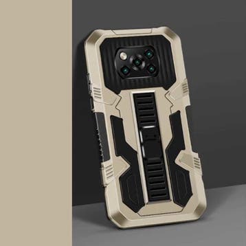 Xiaomi Poco X3 Pro - Armor Hoesje met Kickstand en Pop Grip, Verzenden
